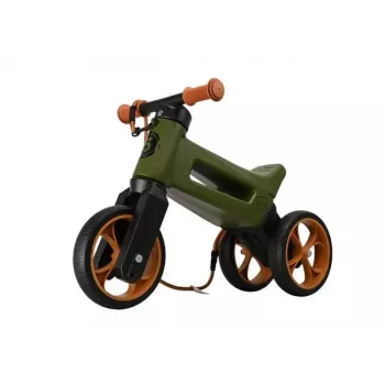 FUNNY WHEELS Rider Super 2-in-1 tasakaaluratas / kolmerattaline jalgratas, khaki