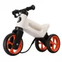 FUNNY WHEELS Rider Super 2-in-1 muudetav tasakaaluratas ja kolmerattaline jalgratas, valge/oranž