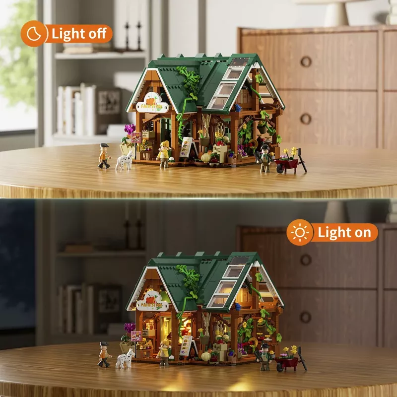 Funwhole Lumibricks Talupoe ehituskomplekt (2688 detaili) LED-valgustusega