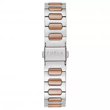 FURLA Arco Chain naiste kvartskell 38mm roosakuldse tooniga roostevabast terasest võrk käevõruga