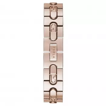 FURLA Arco Mini naiste kvartskell WW00004008L3 30mm hõbevalge sihverplaadiga musta nahkrihmaga