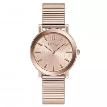 Furla Arco Naiste Kvartskell 38mm Roosakuldne Roostevaba Teras Roosa Nahk