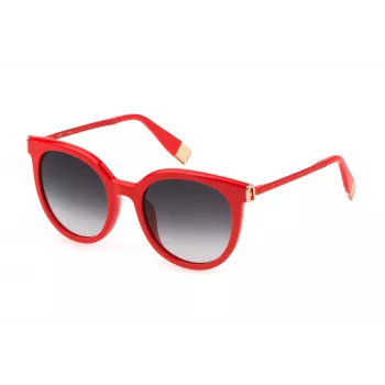 FURLA SFU625-5205GQ Naiste Päikeseprillid Havana Pruun Gradient Liblikas-Kassisilm 52mm
