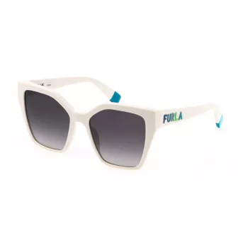 FURLA SFU686-5403GF Naiste ristkülikukujulised päikeseprillid Havana pruun atsetaatraamiga Gradient pruun lääts 54/18/140 mm