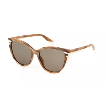 FURLA SFU783-55092M Naiste kandilised päikeseprillid Havana/Pruun 55/15/140 mm