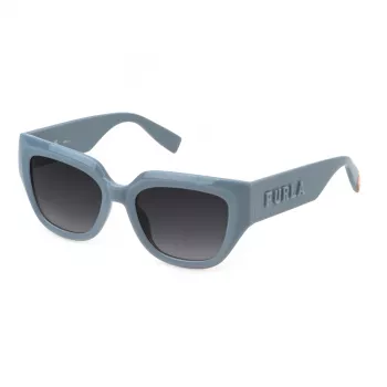 FURLA SFU809V5304GT Naiste ruudukujulised päikeseprillid Havana pruun gradient 53mm