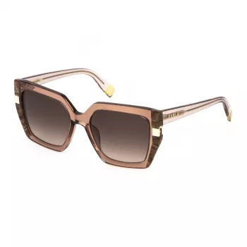 FURLA SFU818-550805 Naiste Kassiprilli Päikeseprillid Havana Atsetaatraamiga Pruuni Gradientläätsedega 55/18/140 mm