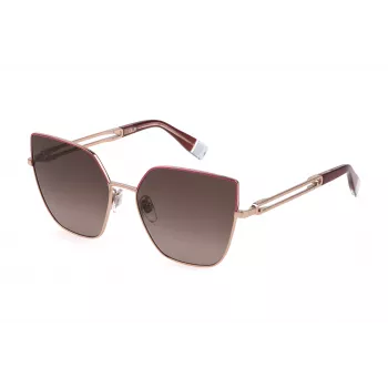 FURLA Naiste Kassiprilli Päikeseprillid SFU690-580SHP Havana Pruun Atsetaatraam Pruuni Gradientklaasiga 58/17/135 mm