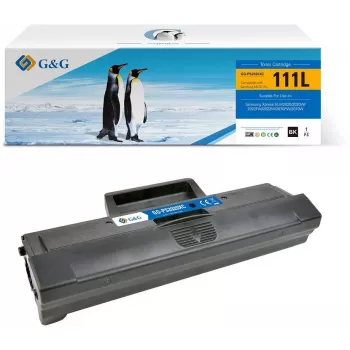 G&G 14148 TONERIKASSETT, ÜHILDUV SAMSUNG MLT-D111L / HP SU799A - MUST, SUUR TOOTLIKUS (1800 LEHEKÜLGE)