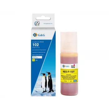 G&G ühilduv tindipudel kollane Epson 102 / C13T03R440 jaoks (70 ml, värvipõhine) 20696