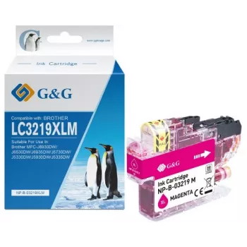 G&G ühilduv magenta tindikassett Brother LC-3219M jaoks (suure mahutavusega, 1500 lehekülge) 13991