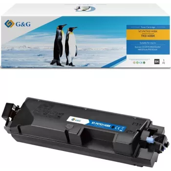 G&G ühilduv toonerikassett Kyocera TK-5140K / 1T02NR0NL0 jaoks - must, standardne tootlikkus, 7000 lehekülge