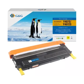 G&G ühilduv kollane toonerikassett Samsung CLT-Y4072S / HP SU472A jaoks (14454)