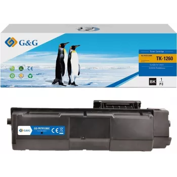 G&G GG-PKTK1260C kõrge saagikusega tsüaan toonerikassett ühildub Brother TN-225 (2,200 lehekülge)