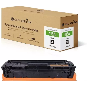 G&G Reborn toonerikassett HP 415A must 2400 lehte taastootnud 21269