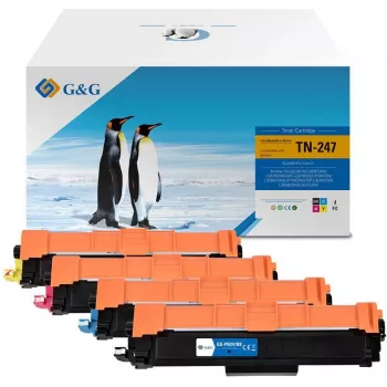 G&G Tindrikomplekt 4-Pack Value Set Brother TN-247 musta, tsüaani, magenta, kollase jaoks (16024)