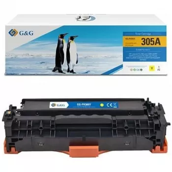 G&G Tööriistakassett ühilduv HP 305A / CE412A (kollane, standardne tootlus)