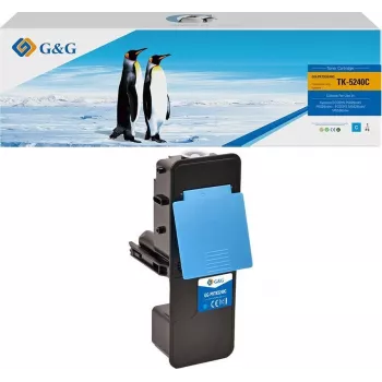 G&G Tindrikassett Ühilduv Kyocera TK-5240C / 1T02R7CNL0 (14777) - Tsüaan