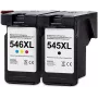 G&G XL tindikassett 2-pakk, ühilduv Canon 546XL/545XL (15088)