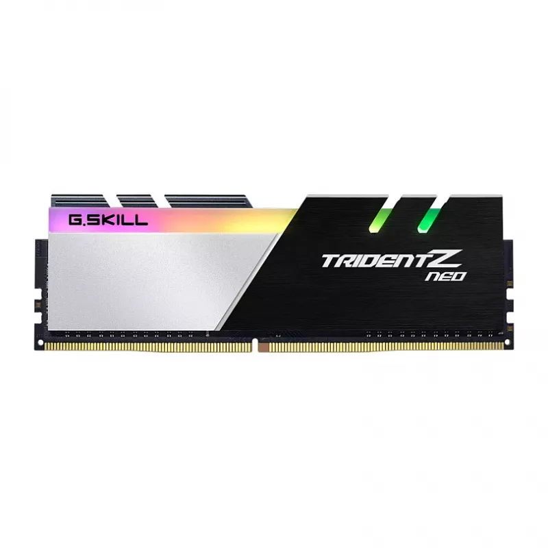 G.Skill Trident Z Neo 128GB (4x32GB) DDR4 3600MHz CL18 lauaarvuti mälukomplekt - must/hõbedane RGB