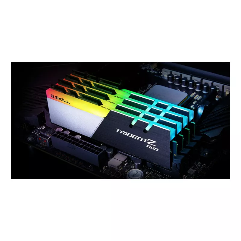 G.Skill Trident Z Neo 128GB (4x32GB) DDR4 3600MHz CL18 lauaarvuti mälukomplekt - must/hõbedane RGB