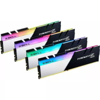 G.Skill Trident Z Neo 128GB (4x32GB) DDR4 3600MHz CL18 lauaarvuti mälukomplekt - must/hõbedane RGB