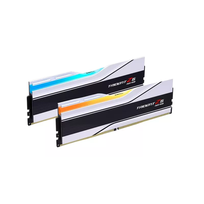 G.Skill Trident Z5 Neo RGB 48 GB (2x 24 GB) DDR5-6400 CL32 Valge AMD EXPO mälukomplekt F5-6400J3239F24GX2-TZ5NRW