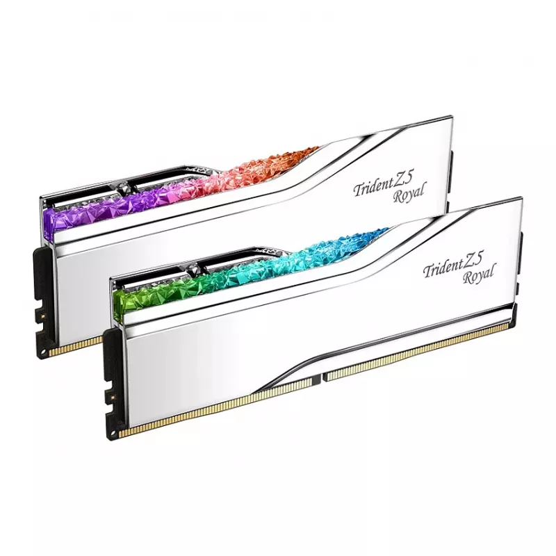 G.Skill Trident Z5 Royal RGB 48GB (2x24GB) DDR5-8400 CL40 Lauaarvuti mälukomplekt - Poleeritud hõbe