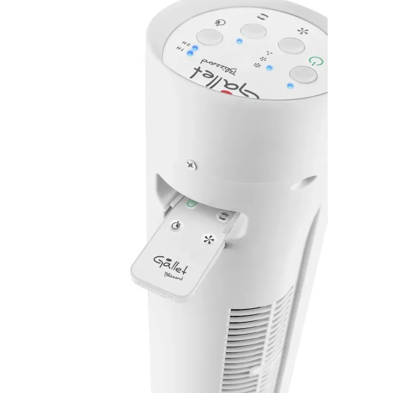Gallet GALVEN82T tornventilaator 45W 23cm 3 kiirust võnkefunktsioon kaugjuhtimispult valge