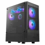 Gamdias Talos E3 Mesh RGB Mid Tower ATX korpus karastatud klaasist paneelidega (must)