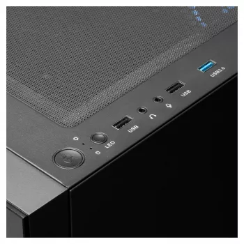 GAMDIAS Talos E3 RGB keskmise torniga ATX korpus karastatud klaaspaneelega (must)