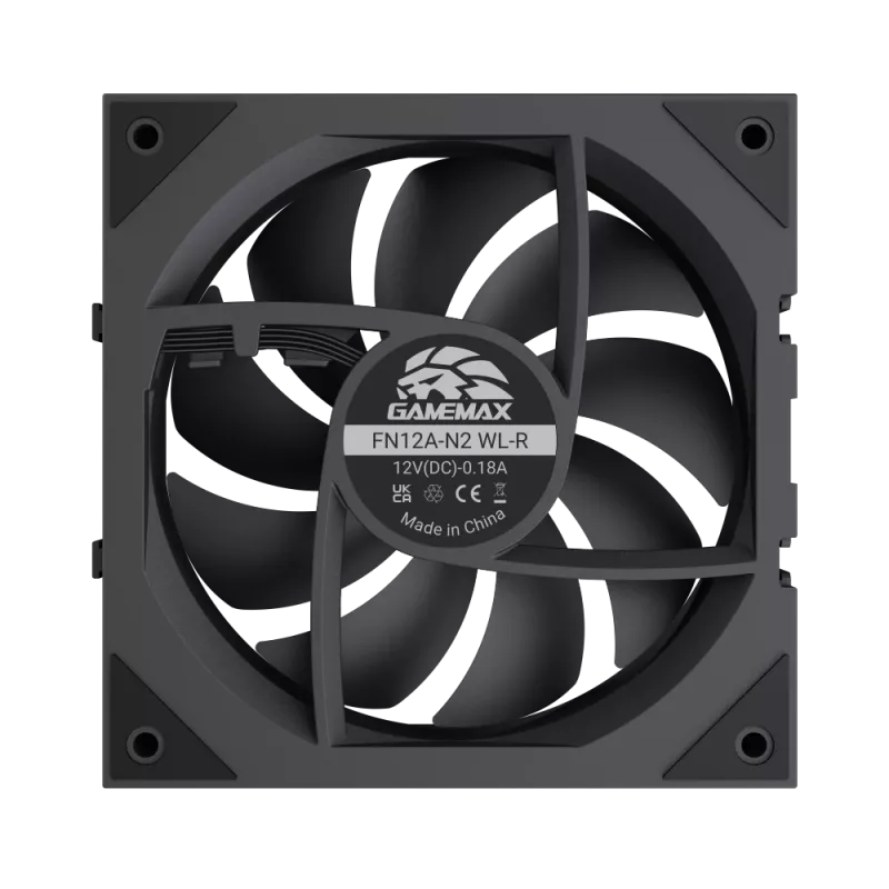 Gamemax FN12A-N2 WL-R Case Fan Black
