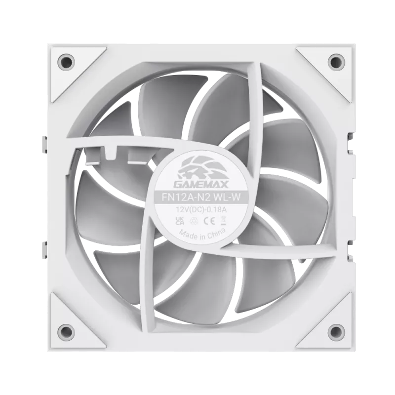 Gamemax FN12A-N2 WL-W korpusventilaator valge