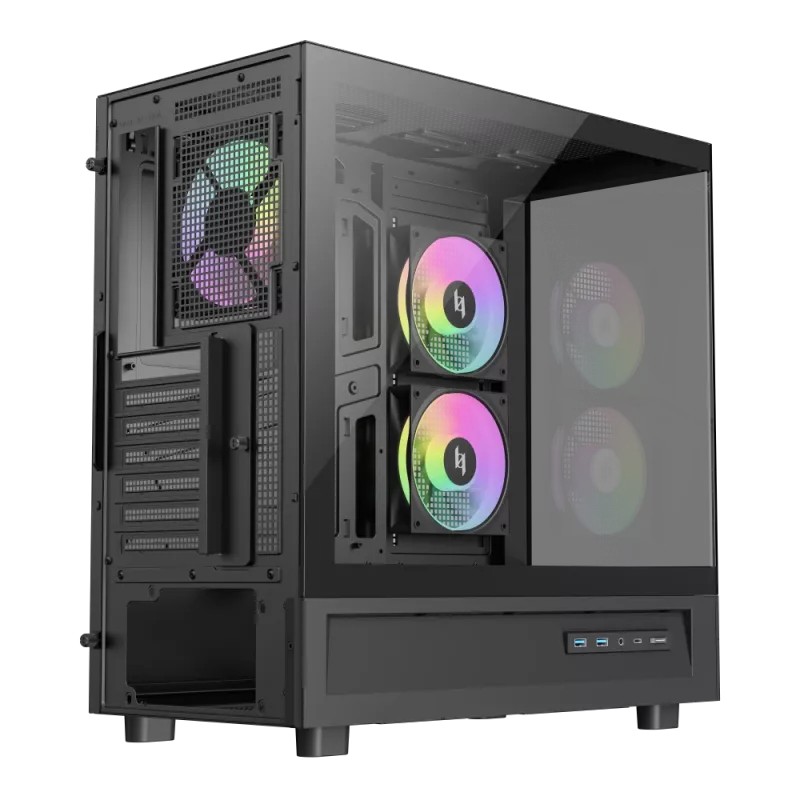 Gamemax NEX C51 BK ATX/BTF arvuti korpus