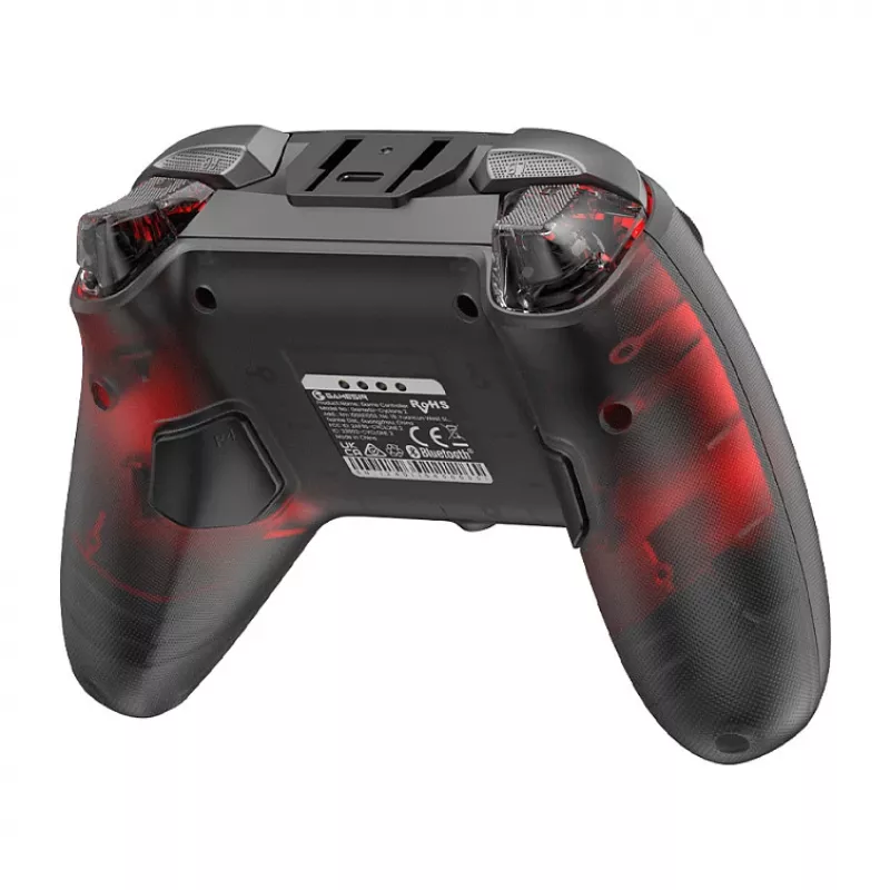 GameSir Cyclone 2 Tri-Mode juhtmevaba mängukontroller Hall Effect pulkade ja päästikutega, RGB-valgustusega, programmeeritavate tagumiste nuppudega, 6-teljelise güroskoobiga, 20h akuga - must