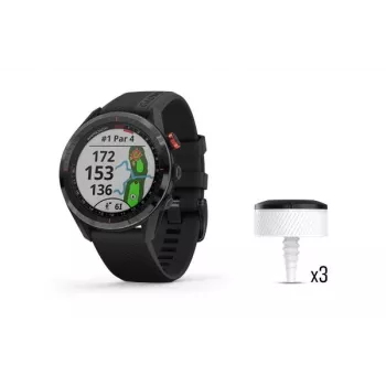 Garmin Approach S62 GPS Golfi nutikell koos 3 CT10 klubijälgimisanduriga, must