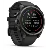 Garmin fenix 9 – 47 mm, süsinikhall DLC titaan, must silikoonrihm