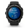 Garmin fenix 9 - 51mm, süsinikhalli DLC titaankerega ja musta silikoonrihmaga 010-04763-11