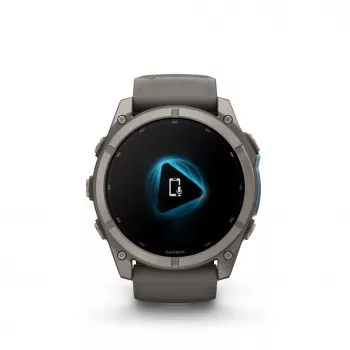 Garmin fenix 9 – 51 mm, titaan, Pebble Grey silikoonrihm 010-04763-01