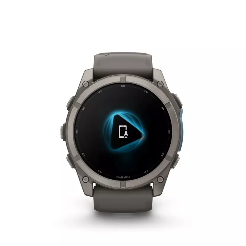 Garmin fenix 9 – 51 mm, titaan, Pebble Grey silikoonrihm 010-04763-01