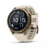 Garmin Fenix 9 Pro – inReach, 43mm Autumn Gold titaankere ja kreem/hallika Prantsuse halli silikoonrihmaga