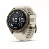 Garmin Fenix 9 Pro – inReach, 43mm Autumn Gold titaankere ja kreem/hallika Prantsuse halli silikoonrihmaga