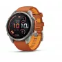 Garmin Fenix 9 Pro – inReach, 47 mm titaankerega, sügisoranži/sädelevoranži silikoonrihmaga