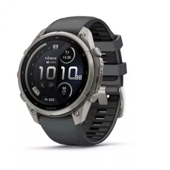 Garmin fenix 9 Pro – inReach, 47 mm titaankere ja grafiit/must silikoonrihm