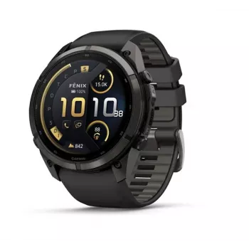 Garmin Fenix 9 Pro – inReach, 51mm Carbon Gray DLC titaan, musta/kivihalli silikoonrihmaga