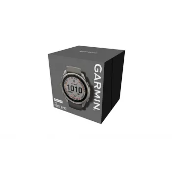 Garmin Fenix 9 Pro – inReach, Solar, 51mm titaankerega, pebble halli silikoonrihmaga