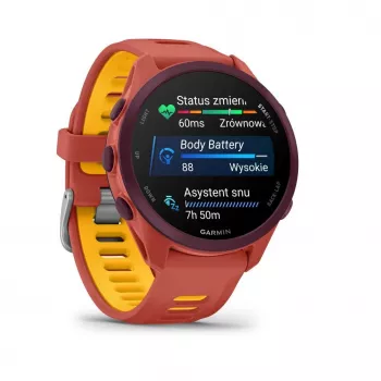 Garmin Forerunner 170 Music GPS-jooksu käekell, marjapunane korpus punase-roosa/mango rihmaga