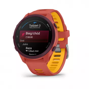 Garmin Forerunner 170 Music GPS-jooksu käekell, marjapunane korpus punase-roosa/mango rihmaga