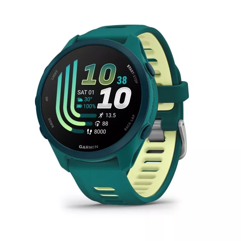 Garmin Forerunner 170 Music, Teal Green koos Teal Green/Citron käepaelaga
