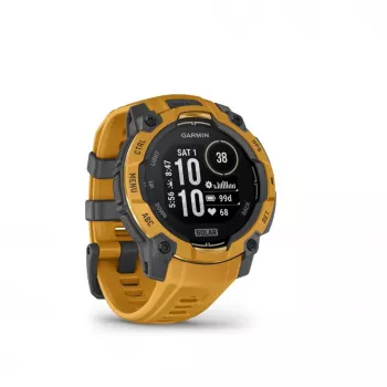 Garmin Instinct 3 Solar 45mm GPS Smartwatch Sunburst koos Sunburst/Hall rihmaga